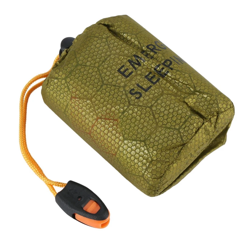 3X аварийный Спальный Мешок Bivy Sack, уличный спальный мешок со свистком для выживания, тепловое одеяло для кемпинга, походов
3X аварийный Спальный Мешок Bivy Sack, уличный спальный мешок со свистком для выживания, тепловое одеяло для кемпинга, походов