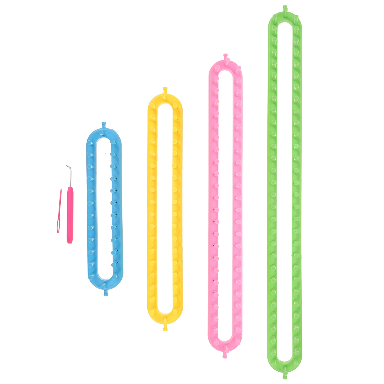 1 set 1 Set Plastic Scarf Knitting Loom Diy Weaving Tool For Hats Beginner-Friendly Craft Kit Durable Loom Board Multi-Use Hand
1 set 1 Set Plastic Scarf Knitting Loom Diy Weaving Tool For Hats Beginner-Friendly Craft Kit Durable Loom Board Multi-Use Hand