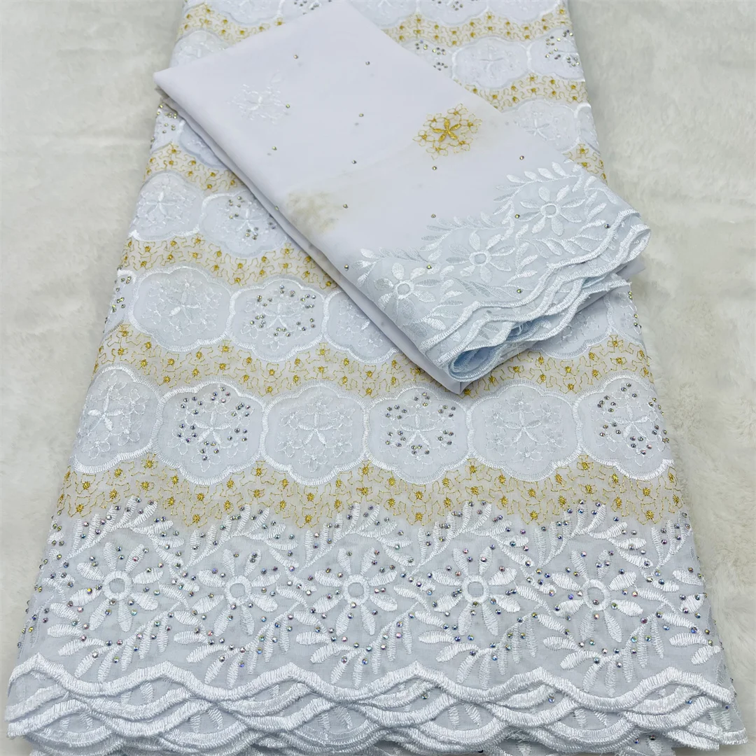 Nigerian Lace 7 Yard With Scarf Swiss Lace Fabric Dry Lace Embroidery African 100% Cotton Fabrics Swiss Voile Lace Dubai style
Nigerian Lace 7 Yard With Scarf Swiss Lace Fabric Dry Lace Embroidery African 100% Cotton Fabrics Swiss Voile Lace Dubai style