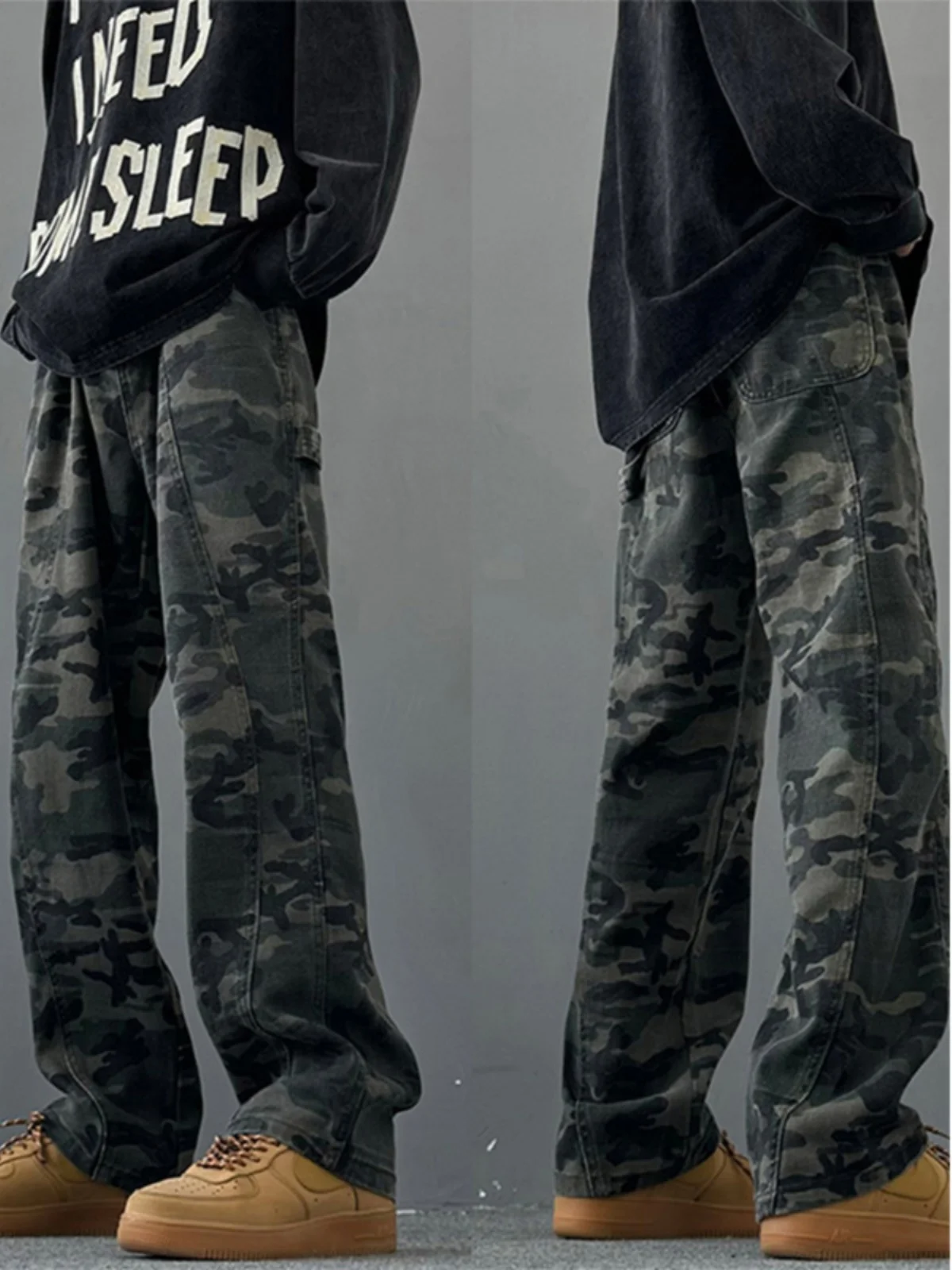 American Sle Camouflage Workwear Jeans Men's Straight Leg Knife Pants High Street Vibe Long Trousers Winter Cotton Pol...
American Sle Camouflage Workwear Jeans Men's Straight Leg Knife Pants High Street Vibe Long Trousers Winter Cotton Pol...