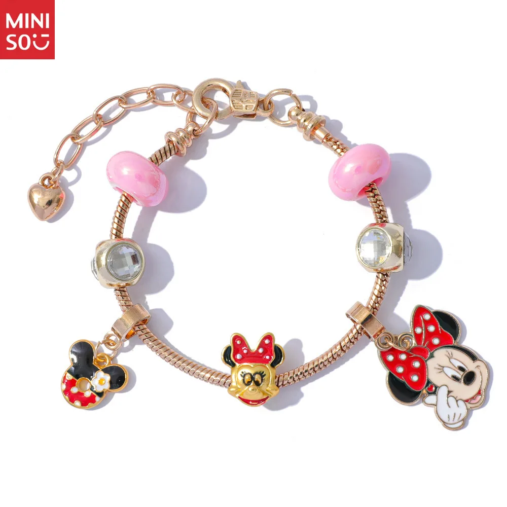 New Arrival Mickey & Minnie Cartoon Bracelet - Pandora-style DIY Beads, Zinc Alloy Oil-Dropping Pendant Anime Jewelry
New Arrival Mickey & Minnie Cartoon Bracelet - Pandora-style DIY Beads, Zinc Alloy Oil-Dropping Pendant Anime Jewelry