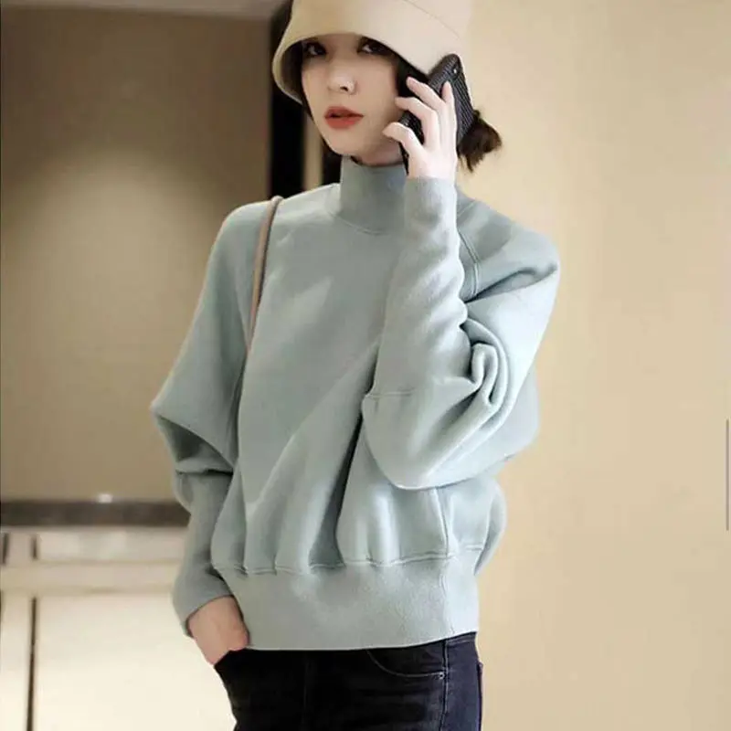 Half-height neck sweatshirts Women fashion short loose Korean autumn and winter gentle wind lantern sleeve sweatshirts female
Half-height neck sweatshirts Women fashion short loose Korean autumn and winter gentle wind lantern sleeve sweatshirts female