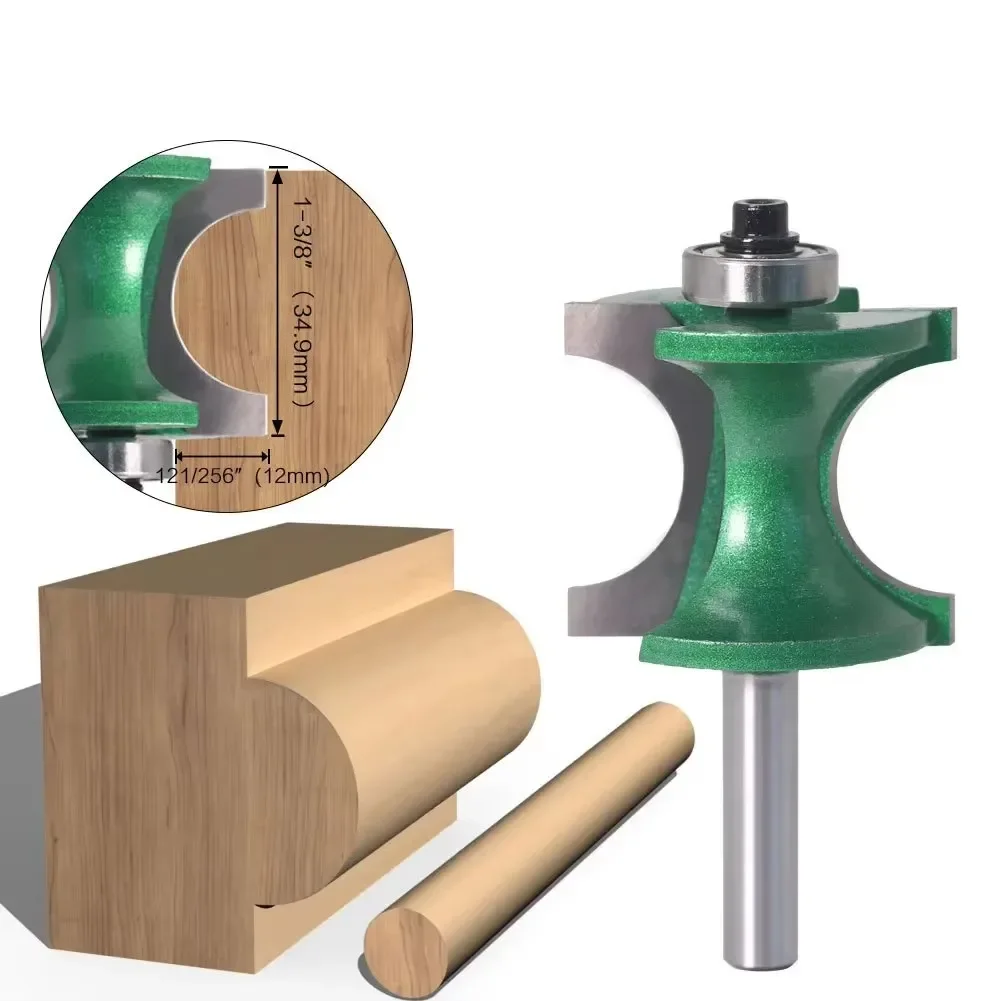 1PC 8MM Shank Milling Cutter Wood Carving Bullnose Half Round Bit Endmill Router Bits Wood 2 Flute Bearing Woodworking Tools
1PC 8MM Shank Milling Cutter Wood Carving Bullnose Half Round Bit Endmill Router Bits Wood 2 Flute Bearing Woodworking Tools