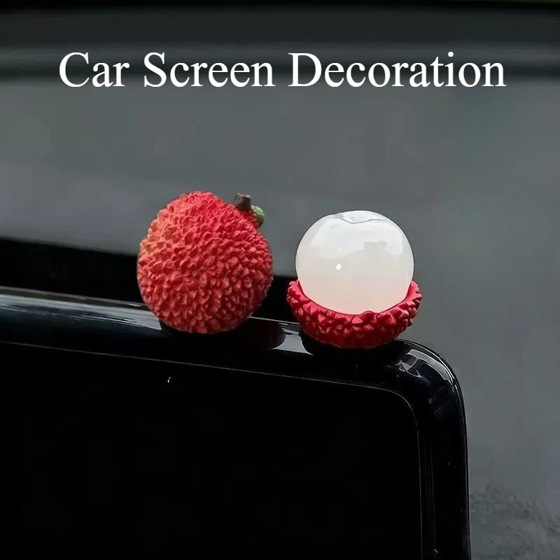 New Car Gift Everything Shunli Car Screen Decoration Cute Little Lychee Center Console Ornament Automobiles Interior Accessories
New Car Gift Everything Shunli Car Screen Decoration Cute Little Lychee Center Console Ornament Automobiles Interior Accessories