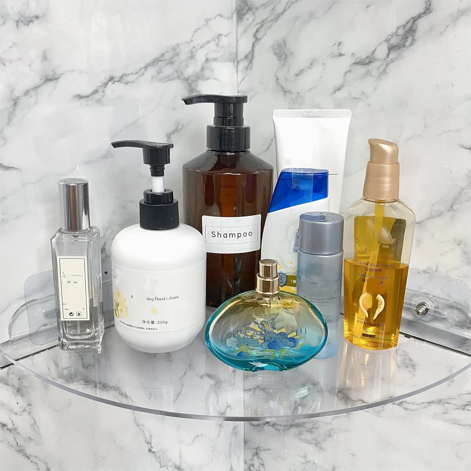 Acrylic Corner Shelf for Bathroom, No Drilling Wall Mounted Shower Caddy, Clear Floating Shelf 10 Inch
Acrylic Corner Shelf for Bathroom, No Drilling Wall Mounted Shower Caddy, Clear Floating Shelf 10 Inch