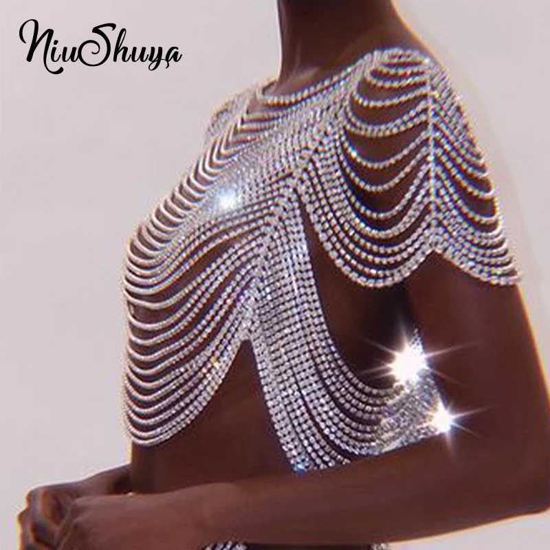 NSY European and American Body Chains Shoulder Chains Multi-layered Tassel Body Chains Double Shoulder Necklaces for Party
NSY European and American Body Chains Shoulder Chains Multi-layered Tassel Body Chains Double Shoulder Necklaces for Party