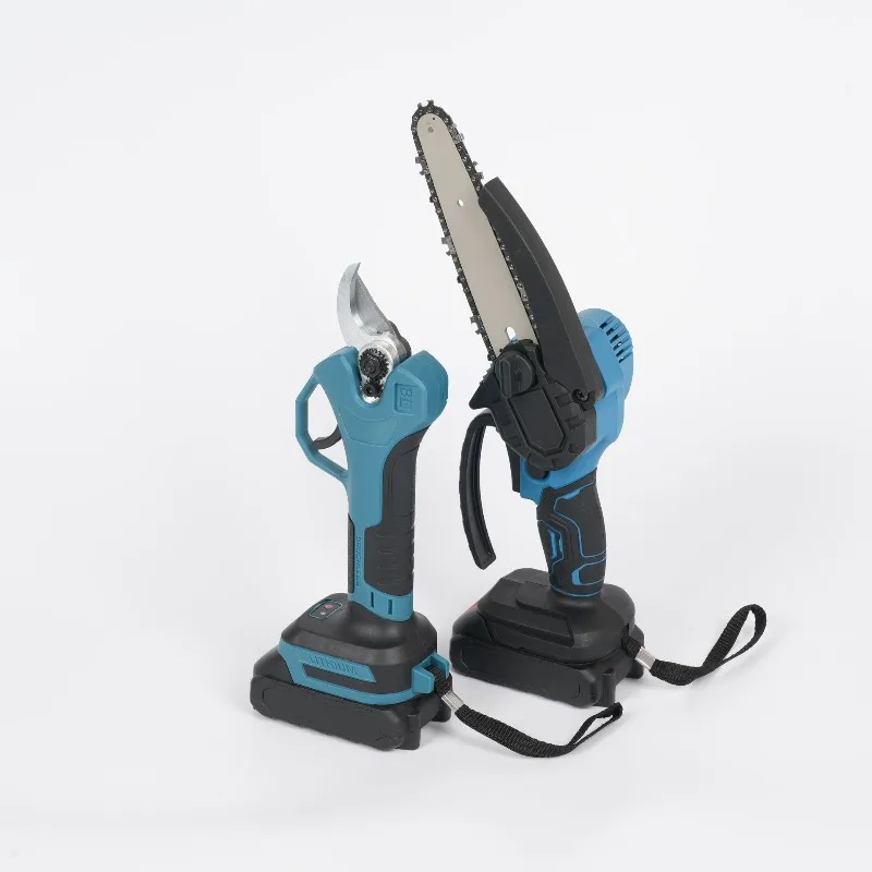 Garden tool combination set Multifunctional electric chain saw Extended rod Retractable pruning shears Two-piece set
Garden tool combination set Multifunctional electric chain saw Extended rod Retractable pruning shears Two-piece set