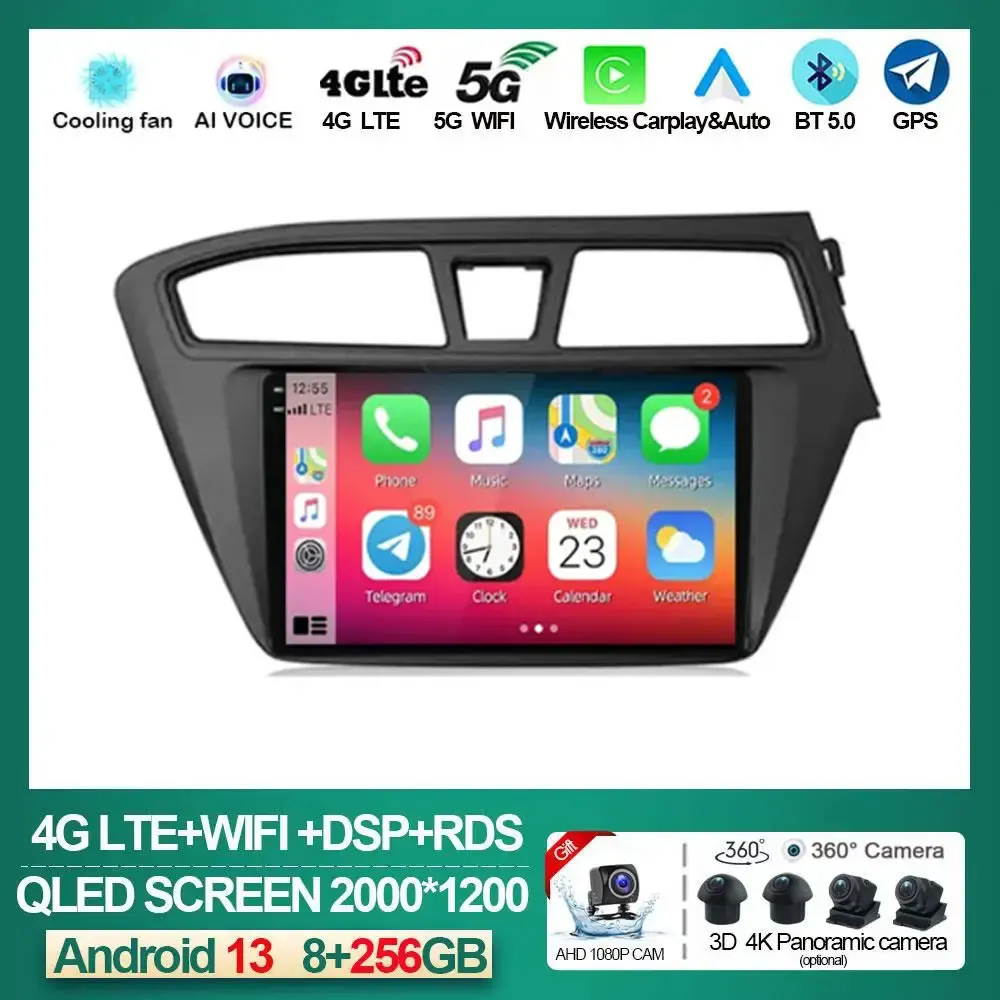 Android13 Car Radio For Hyundai I20 II 2014 - 2017 Multimedia Player Navigation GPS Carplay Touch Screen Auto Stereo 4G Navi
Android13 Car Radio For Hyundai I20 II 2014 - 2017 Multimedia Player Navigation GPS Carplay Touch Screen Auto Stereo 4G Navi