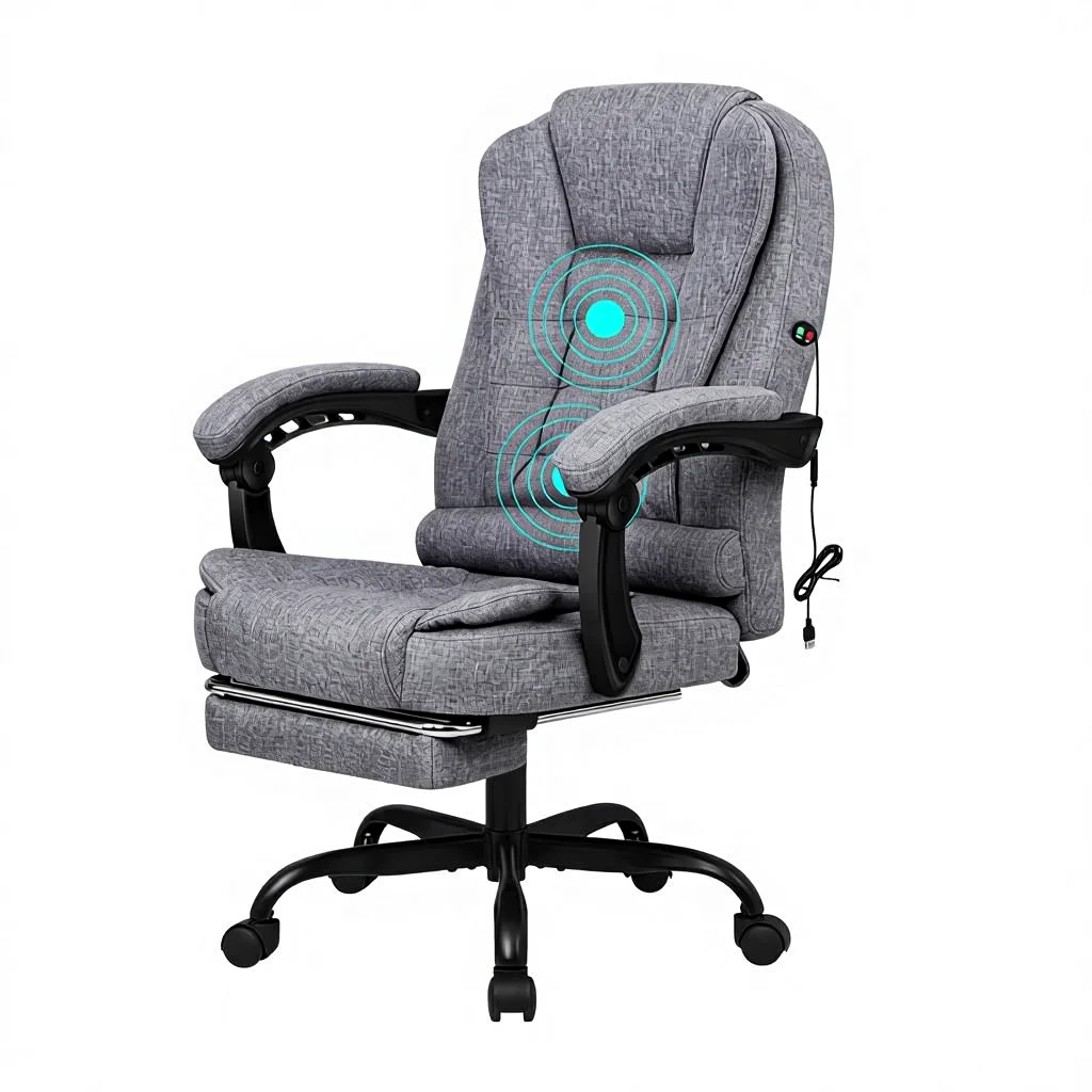 Office Chair Home Office Chair High Back 150 Degrees Reclining Adjustable Tilt Function with Pad Rotating PVC Cloth Gray
Office Chair Home Office Chair High Back 150 Degrees Reclining Adjustable Tilt Function with Pad Rotating PVC Cloth Gray