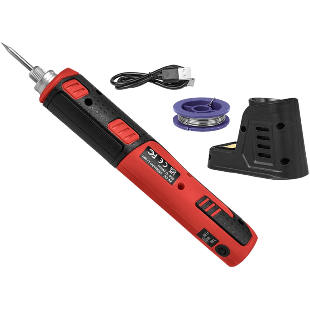 Brand New Soldering Iron Soldering Iron Set 1500mAh 3.7V 8W 450 ℃ Temperature Cordless Tin LED Welder Welding Machine
Brand New Soldering Iron Soldering Iron Set 1500mAh 3.7V 8W 450 ℃ Temperature Cordless Tin LED Welder Welding Machine