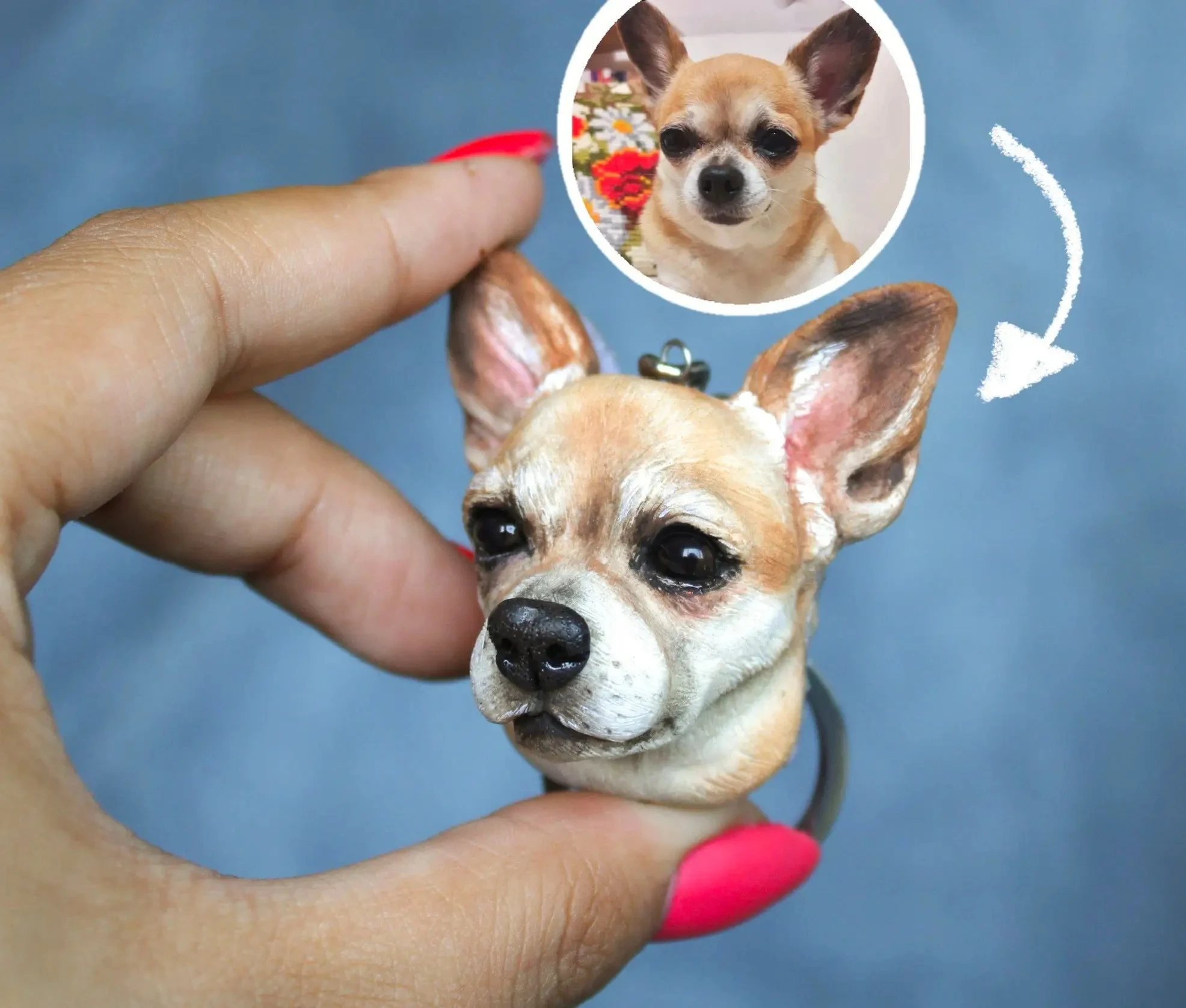 Custom 3D Pet Photo Keychain Personalized Animal Sculpture Pendant Custom Memory Pet Keychain Unique Custom Jewelry Unisex
Custom 3D Pet Photo Keychain Personalized Animal Sculpture Pendant Custom Memory Pet Keychain Unique Custom Jewelry Unisex