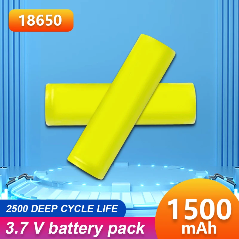 Lithium Battery 18650 Small Cylinder 1500mah 2000mah Suitable for Power tools Flashlight LED light Electric Fan Electric Drill
Lithium Battery 18650 Small Cylinder 1500mah 2000mah Suitable for Power tools Flashlight LED light Electric Fan Electric Drill
