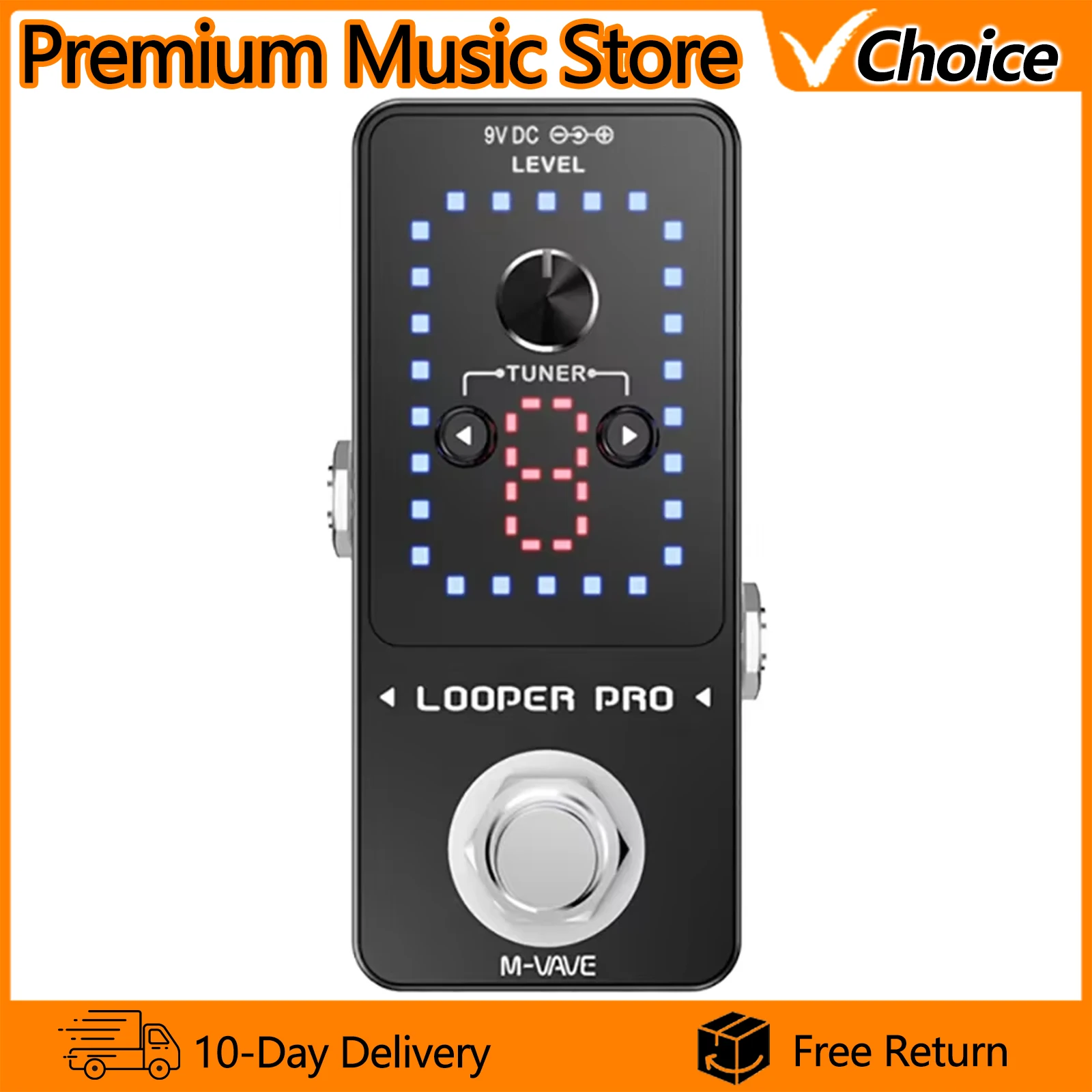 M-VAVE Guitar Effect Pedal Looper 9 Loops 40 Minutes Recording Time Loop Station with Tuner Overdub Guitar Looper Musical Sports
M-VAVE Guitar Effect Pedal Looper 9 Loops 40 Minutes Recording Time Loop Station with Tuner Overdub Guitar Looper Musical Sports