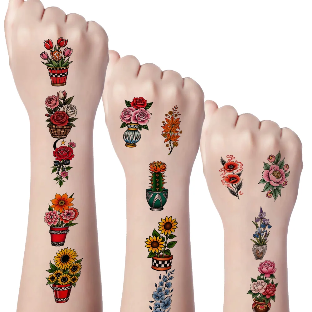 63pcs Temporary Tattoo Botanical Designs Waterproof Long-lasting Body Stickers Floral Patterns Temporary Tattoo Stickers For
63pcs Temporary Tattoo Botanical Designs Waterproof Long-lasting Body Stickers Floral Patterns Temporary Tattoo Stickers For