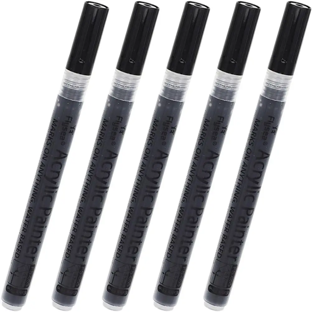 5 Pcs Acrylic Markers Professional Thin Permanent Pen Lettering Pens Paint-mending Oil
5 Pcs Acrylic Markers Professional Thin Permanent Pen Lettering Pens Paint-mending Oil