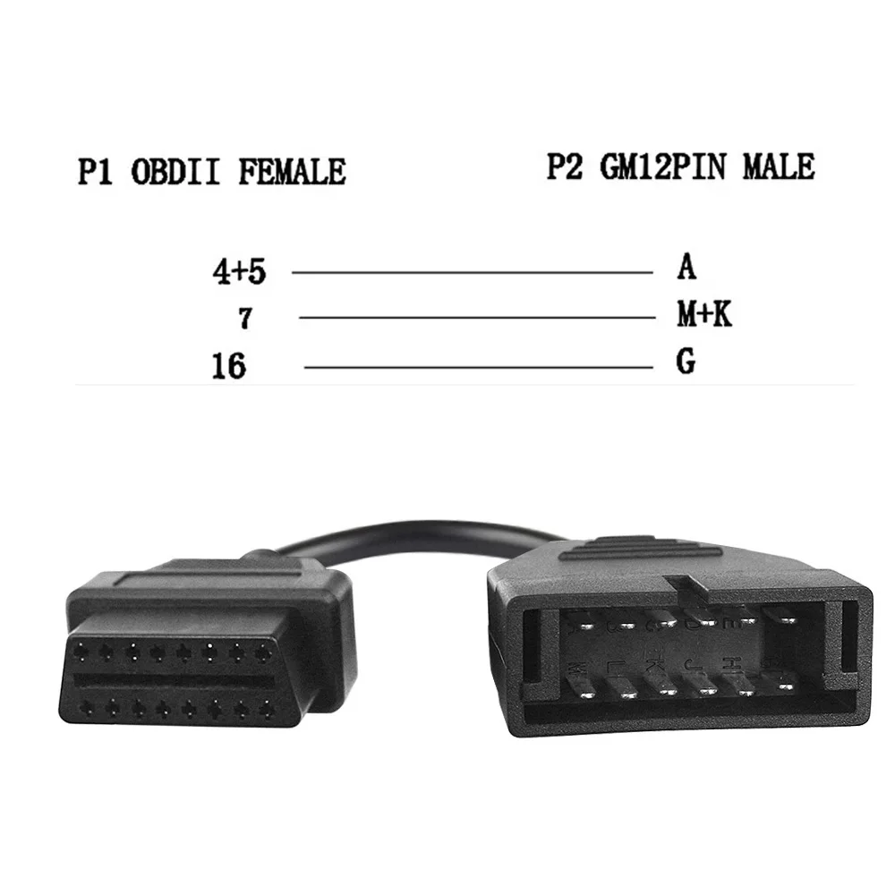 Для кабеля G-M 12Pin к OBD2, кабель-адаптер автоматического диагностического разъема
Для кабеля G-M 12Pin к OBD2, кабель-адаптер автоматического диагностического разъема
