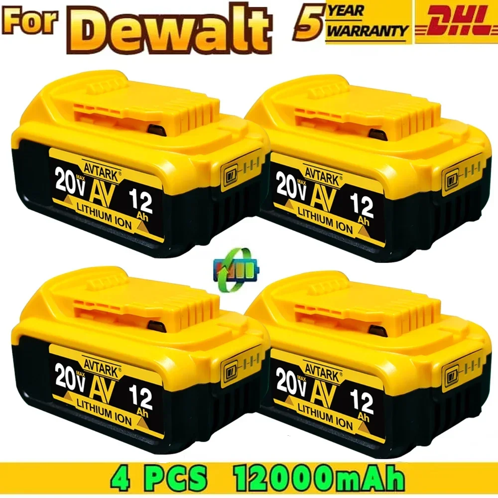 Battery DCB206 20V 12.0Ah 12000mAh 20V for Dewalt Power Tool Battery DCB206 20V Battery DCB205 DCB204-2
Battery DCB206 20V 12.0Ah 12000mAh 20V for Dewalt Power Tool Battery DCB206 20V Battery DCB205 DCB204-2