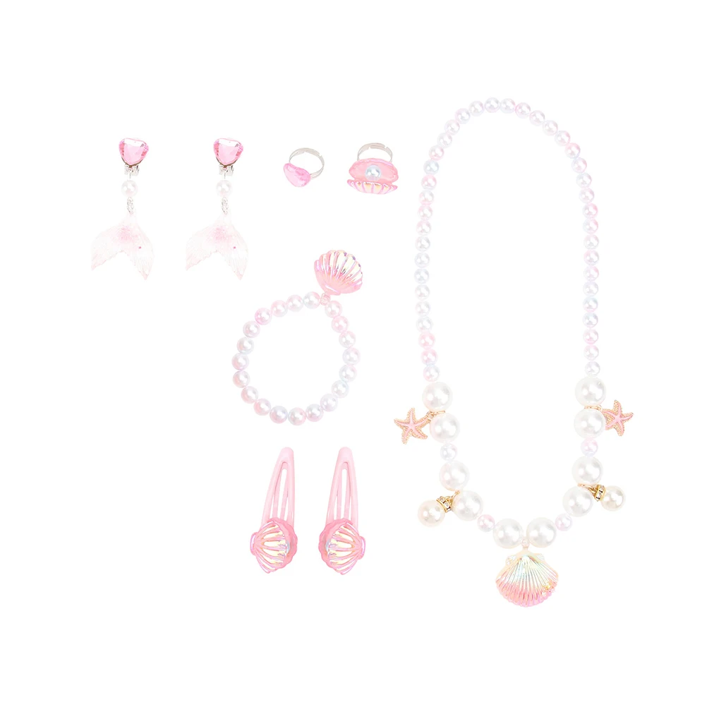 Children Jewelry Set Pearl Necklace Shell Bracelet H made Accessories Girls Choker Earring Hairpin Warm Colors Durable Material
Children Jewelry Set Pearl Necklace Shell Bracelet H made Accessories Girls Choker Earring Hairpin Warm Colors Durable Material