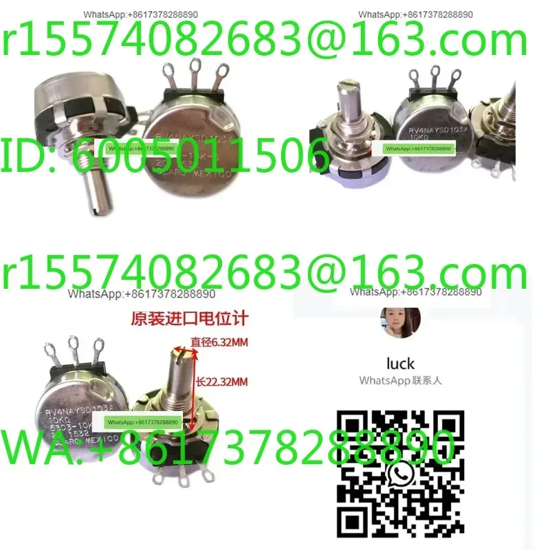 For RV4NAYSD103A10K 53C3-10K-S Spot Original Genuine Precision Single Turn Variable Frequency Speed Potentiometer
For RV4NAYSD103A10K 53C3-10K-S Spot Original Genuine Precision Single Turn Variable Frequency Speed Potentiometer