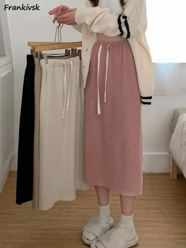 Skirts Women Lace Up Spring High Waist Solid All-match Trendy Elegant Korean Retro Leisure Simple Daily Streetwear Chic Faldas
Skirts Women Lace Up Spring High Waist Solid All-match Trendy Elegant Korean Retro Leisure Simple Daily Streetwear Chic Faldas