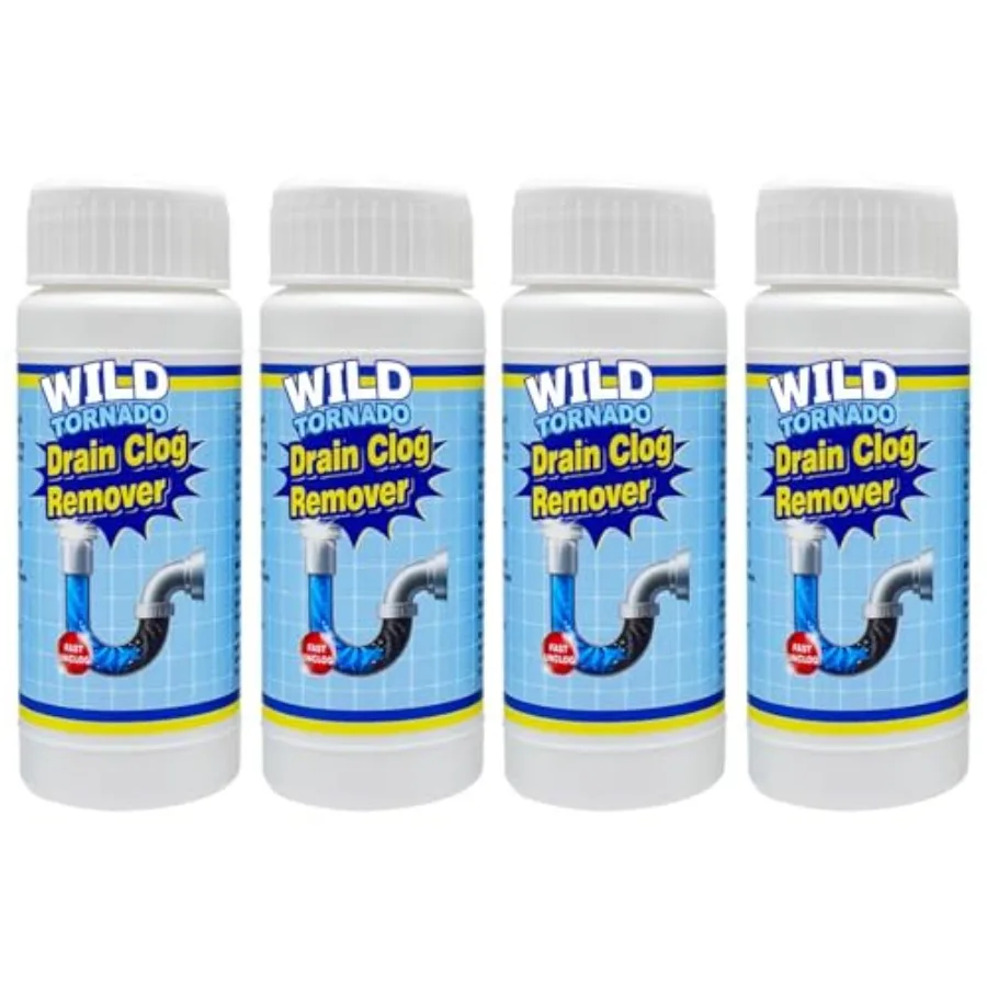 Wild Tornado Pipe Dredge, Powerful Sink and Drain Cleaner Powder, Fast Foaming Drain Cleaner for Kitchen and Pipes Cleaning Too
Wild Tornado Pipe Dredge, Powerful Sink and Drain Cleaner Powder, Fast Foaming Drain Cleaner for Kitchen and Pipes Cleaning Too