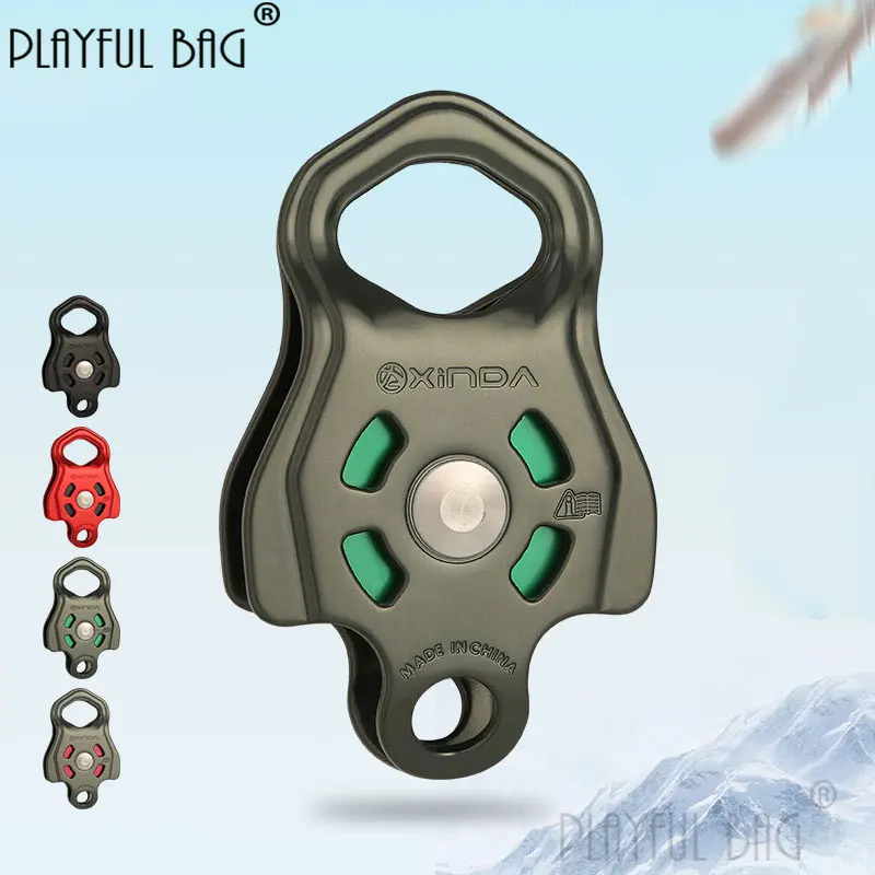 Playful bag Reinforced Large single pulley Outdoor Zip Line climbing pulley High strength Mountaineering accessories ZL171
Playful bag Reinforced Large single pulley Outdoor Zip Line climbing pulley High strength Mountaineering accessories ZL171