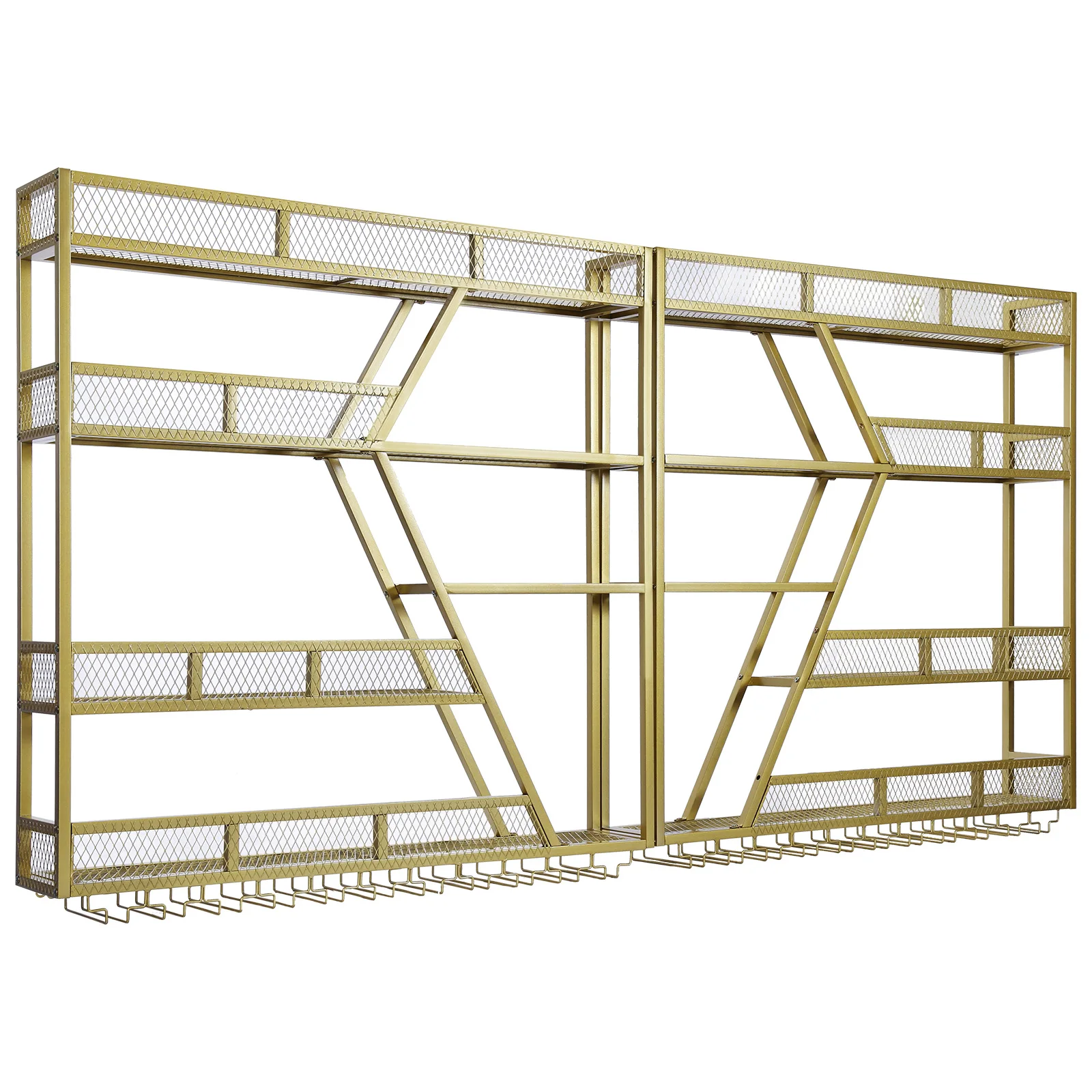 Metal Wine Bottles Storage Display Storage Shelf with Wine Glass Holder Wall-Mounted Wine Racks Cabinets for Home & Dining Room
Metal Wine Bottles Storage Display Storage Shelf with Wine Glass Holder Wall-Mounted Wine Racks Cabinets for Home & Dining Room