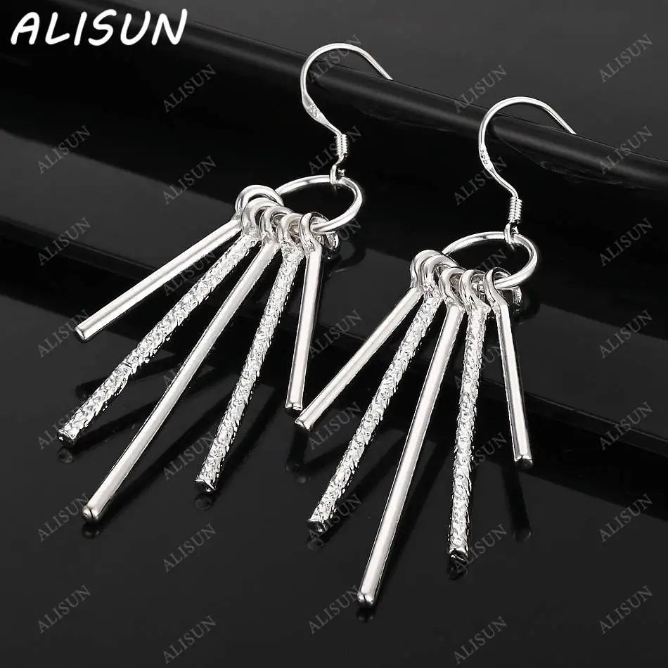 ALISUN 925 Sterling Silver Design Beaded Tassels Drop Earrings For Women Charm Trend Birthday Gifts Fashion Party Fine Jewelry
ALISUN 925 Sterling Silver Design Beaded Tassels Drop Earrings For Women Charm Trend Birthday Gifts Fashion Party Fine Jewelry