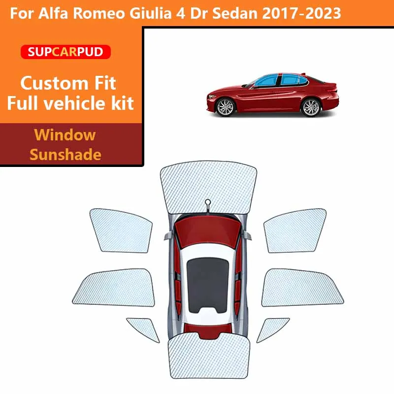 Custom Car Sunshades Privacy Curtain UV Protection For Alfa Romeo Giulia 4 Dr Sedan 2017-2023 Front Rear Side Windows
Custom Car Sunshades Privacy Curtain UV Protection For Alfa Romeo Giulia 4 Dr Sedan 2017-2023 Front Rear Side Windows