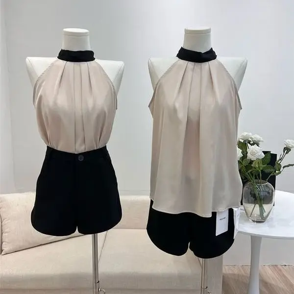 Summer Design Off-oulder Svel High Waist Vest Women's Outerwear Casual Loose Fit Korean Sle round Ne Pullover Top
Summer Design Off-oulder Svel High Waist Vest Women's Outerwear Casual Loose Fit Korean Sle round Ne Pullover Top