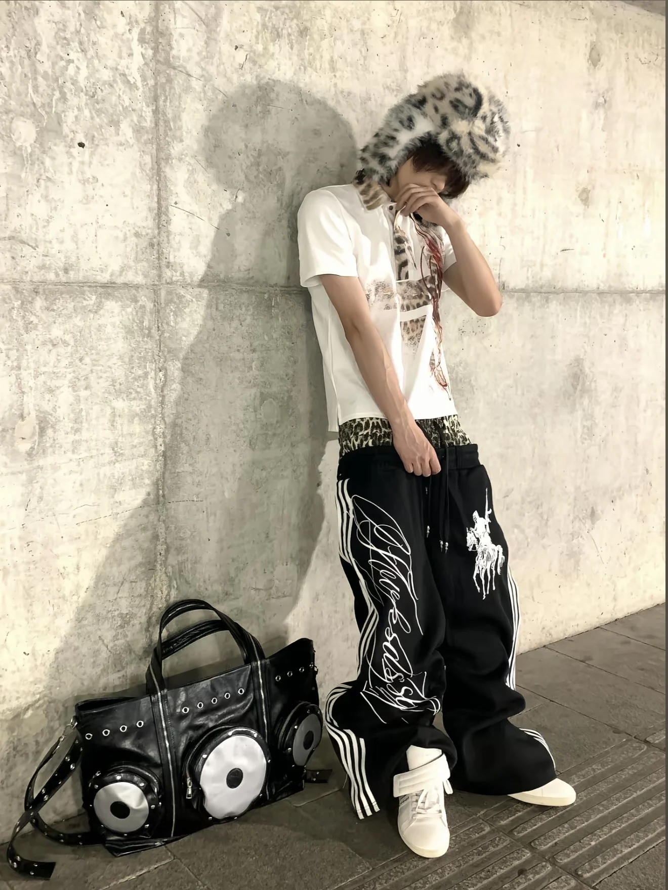 American Street A-Line Leopard Print Patchwork Sweatpants Unisex Loose Wide Leg Long Pants High Waist Straight Leg Casual Tro...
American Street A-Line Leopard Print Patchwork Sweatpants Unisex Loose Wide Leg Long Pants High Waist Straight Leg Casual Tro...