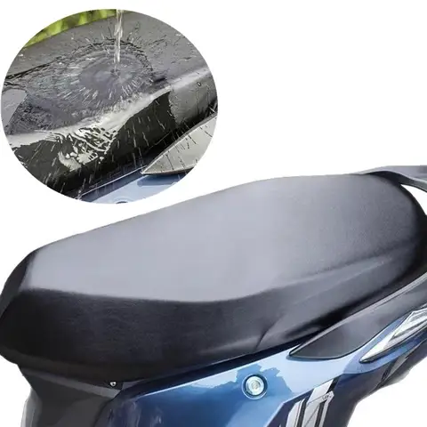 1pc Motorcycle Seat PU Leather Cover Waterproof Dustproof Sunscreen Motorbike Scooter Cushion Seat Protector Covers Accessories