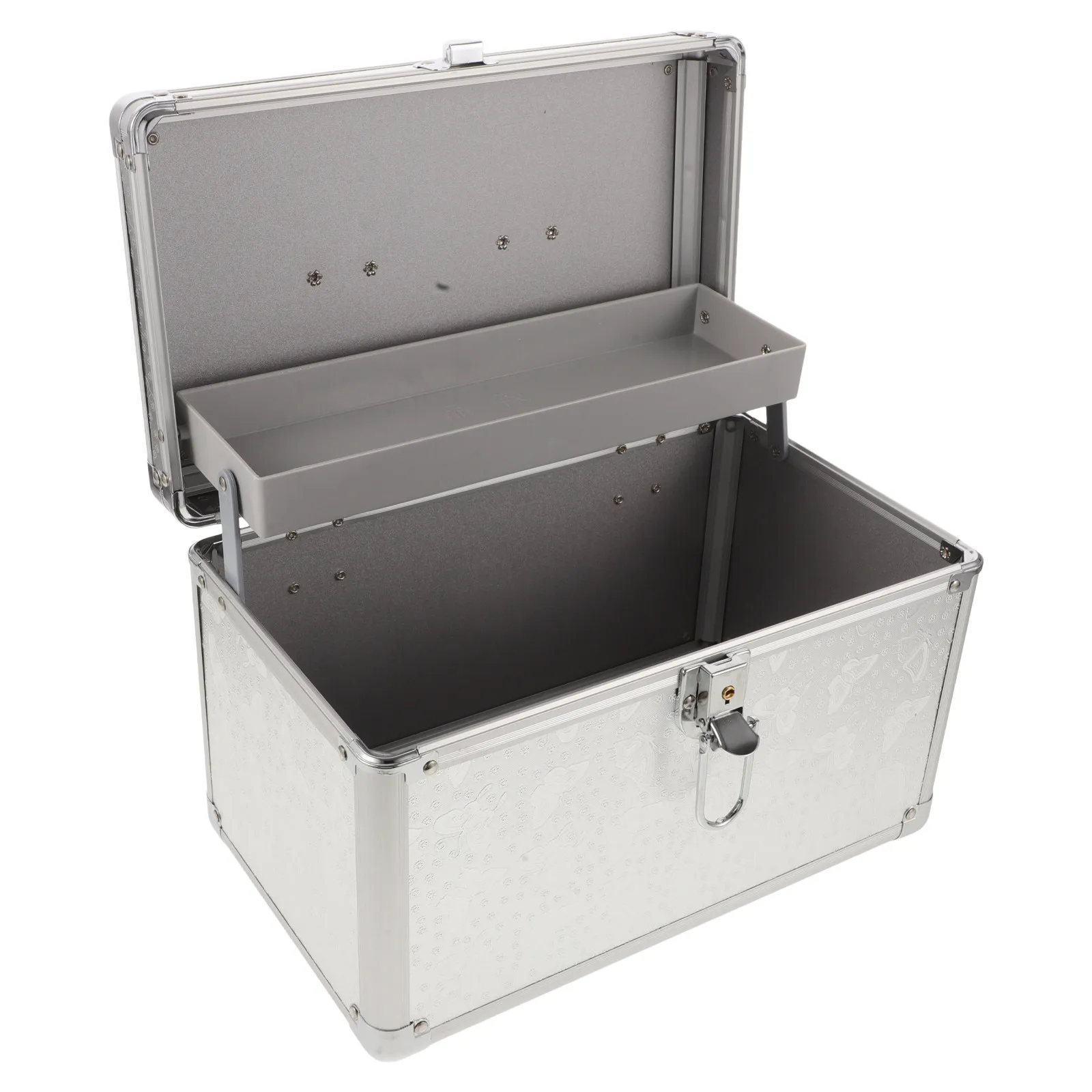 Lightweight Rugged Aluminum Alloy Tool Box Ergonomic Handle Scratch-Resistant Exterior Tool Organizer Storage Box for Magicians
Lightweight Rugged Aluminum Alloy Tool Box Ergonomic Handle Scratch-Resistant Exterior Tool Organizer Storage Box for Magicians