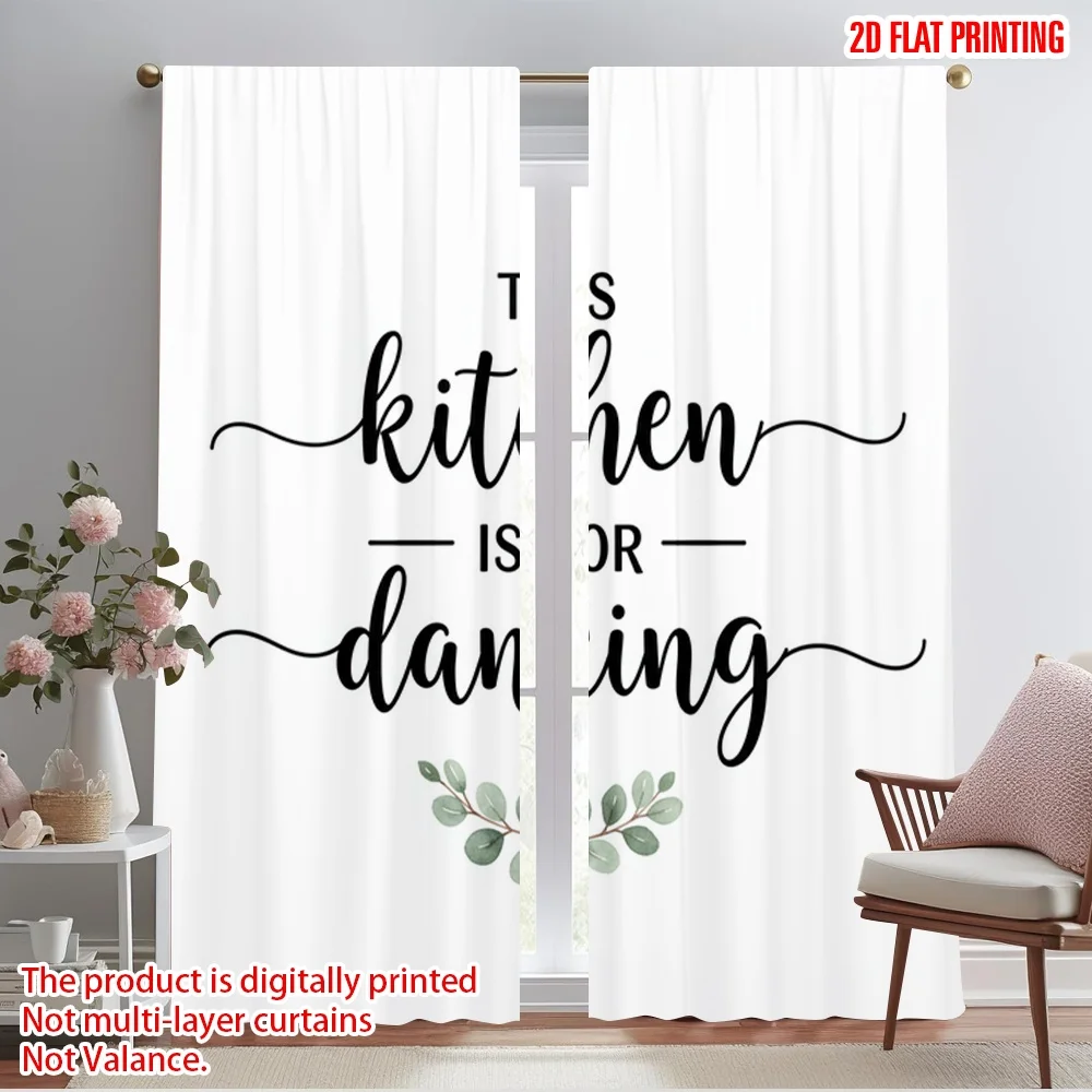 2pcs 2D flat printing Party Curtain Kitchen Dancing Eucalyptus Polyester Without Electricity Family Party Perfect for Outdoor
2pcs 2D flat printing Party Curtain Kitchen Dancing Eucalyptus Polyester Without Electricity Family Party Perfect for Outdoor