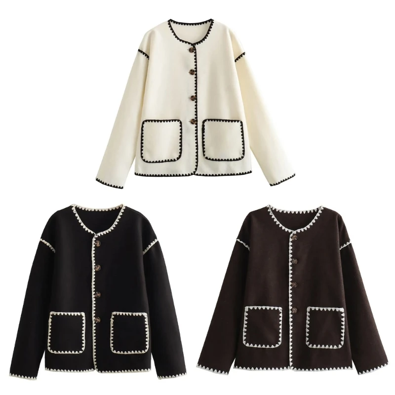 Women's Fall Winter Jackets Elegant Neck Button Down Wool Coat Overcoat 066C
Women's Fall Winter Jackets Elegant Neck Button Down Wool Coat Overcoat 066C