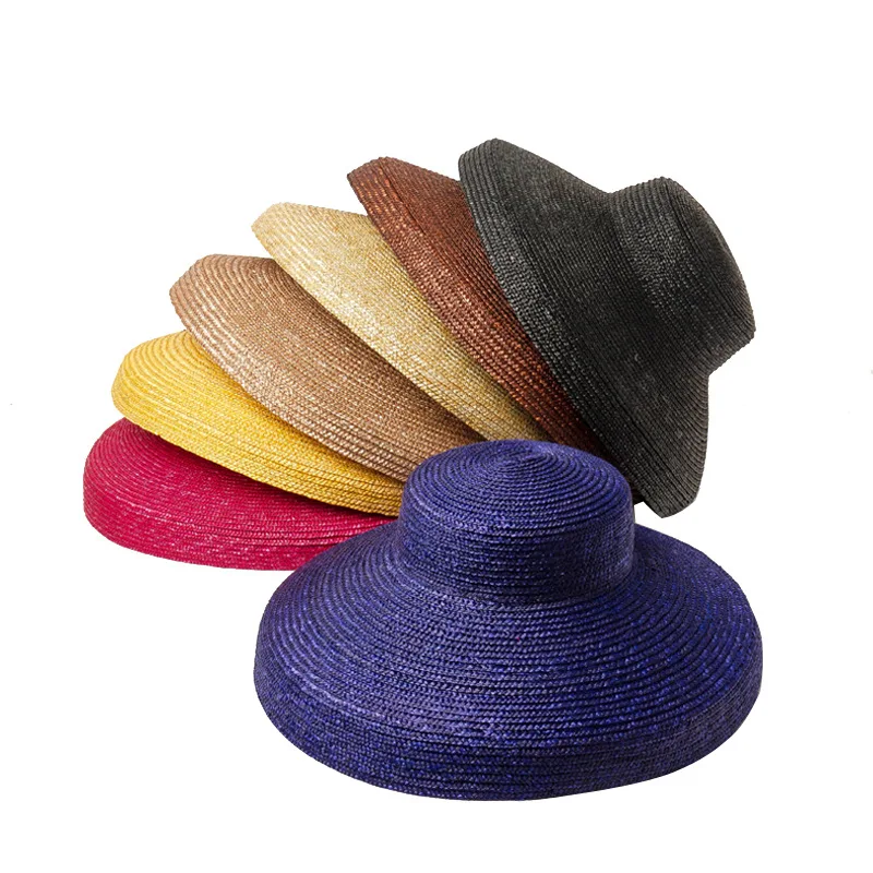 X381 Retro Shallow Flat Top Big Hat Brim Straw Hat Stage Fashion Show Concave Shape Straw Hat Panama Hat Wide Brim Beach Cap
X381 Retro Shallow Flat Top Big Hat Brim Straw Hat Stage Fashion Show Concave Shape Straw Hat Panama Hat Wide Brim Beach Cap