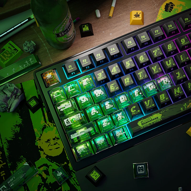 Shameless Theme Keycaps Set Customized PBT/PC Cherry Profile Keyboard Caps Mouse Pad for Mechanical Keyboard Accessories Gift
Shameless Theme Keycaps Set Customized PBT/PC Cherry Profile Keyboard Caps Mouse Pad for Mechanical Keyboard Accessories Gift