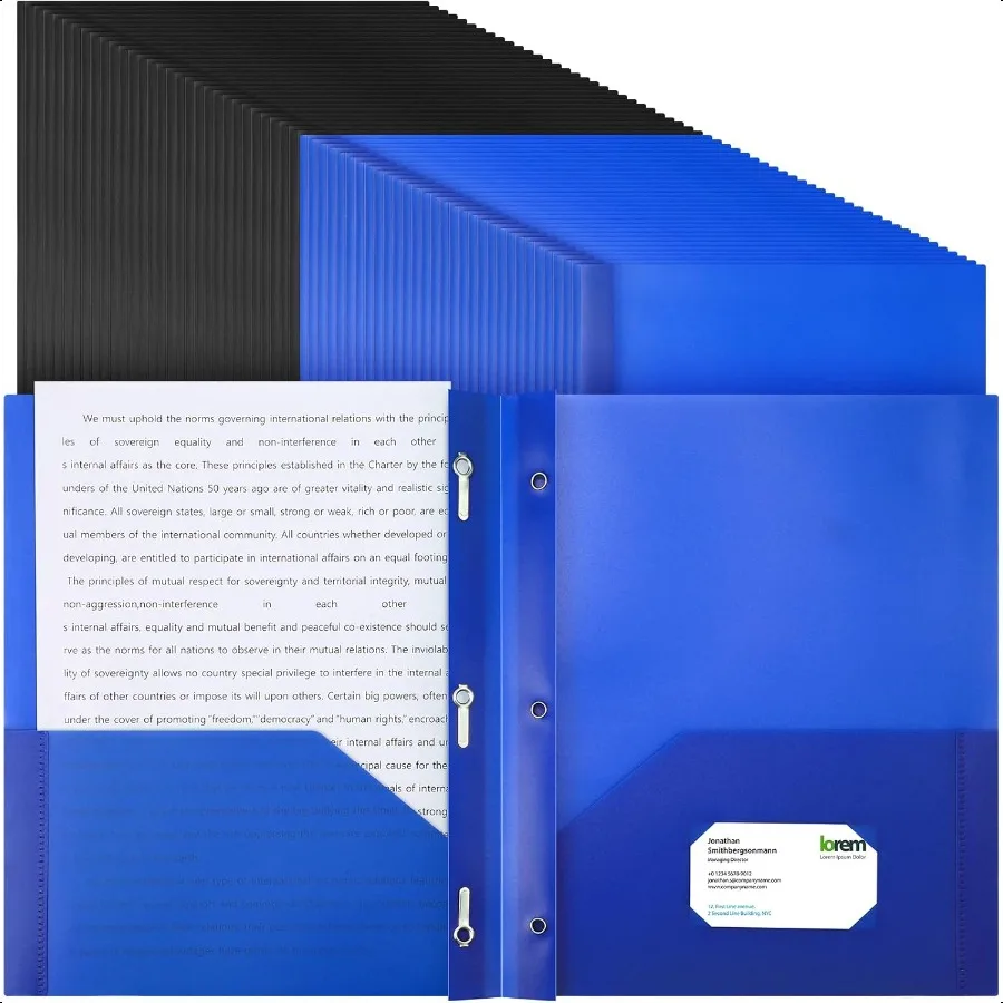 72 Packs Pocket Folders with Prongs Heavy Duty Plastic Folder with Busin Card Slot 3 Prong Fasteners for School Office 
72 Packs Pocket Folders with Prongs Heavy Duty Plastic Folder with Busin Card Slot 3 Prong Fasteners for School Office
