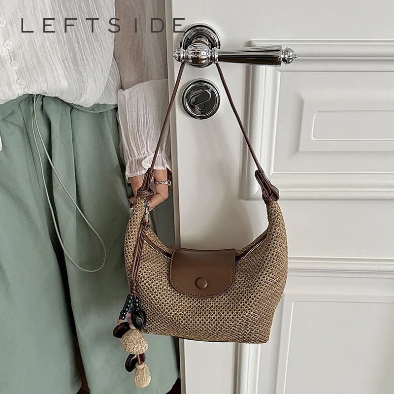 Women Summer Straw Woven Underarm Bag 2026 Small Hobo Handbag Bohemian Shoulder Bags Casual Beach Daily Handbags and Purses
Women Summer Straw Woven Underarm Bag 2026 Small Hobo Handbag Bohemian Shoulder Bags Casual Beach Daily Handbags and Purses