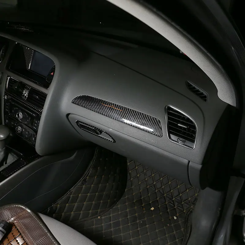 Для Audi A4L/A5 2009-2016 настоящее углеродное волокно, крышка панели приборной панели автомобиля, 3D аксессуары для интерьера, наклейка
Для Audi A4L/A5 2009-2016 настоящее углеродное волокно, крышка панели приборной панели автомобиля, 3D аксессуары для интерьера, наклейка