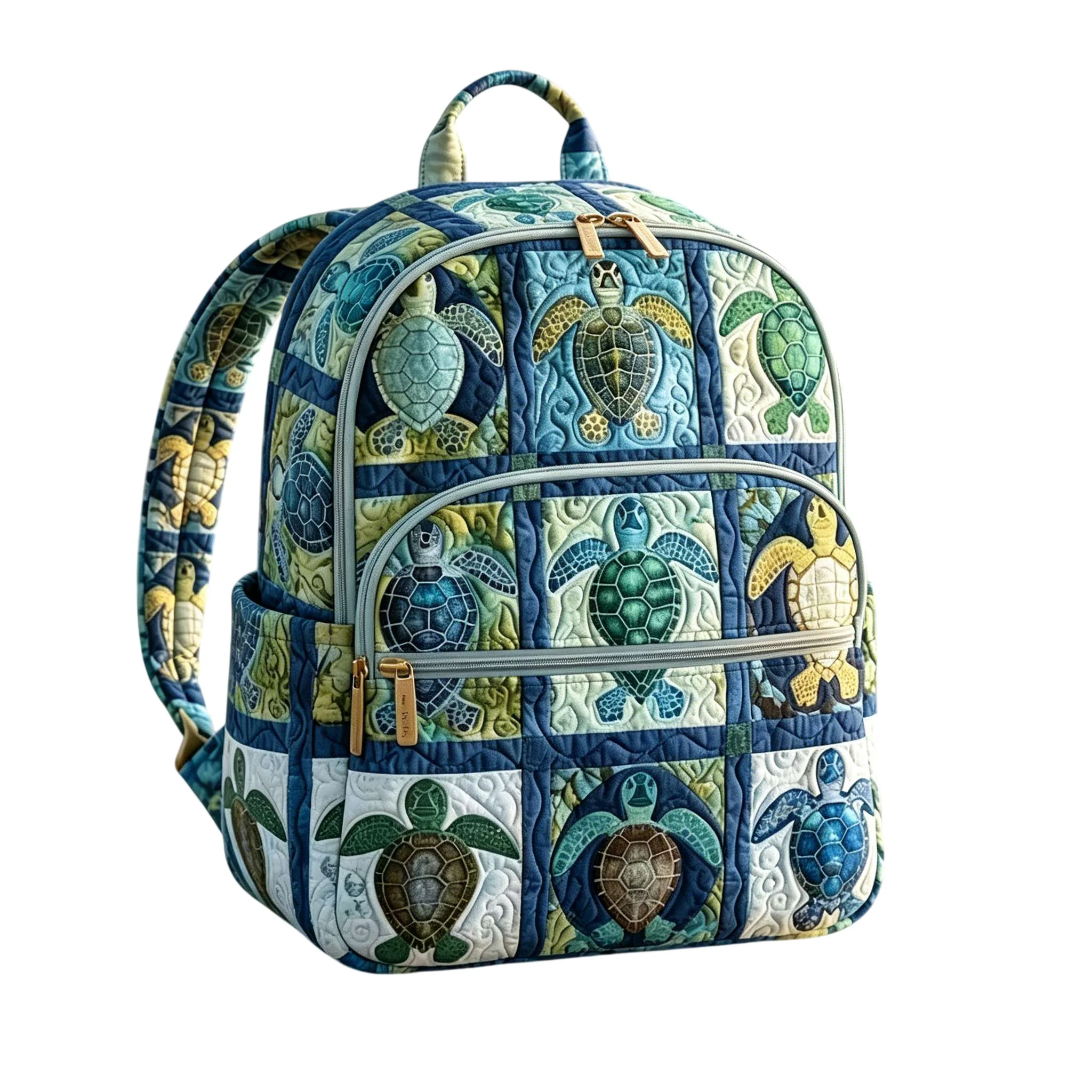 Sea Turtle Patchwork Quilted Backpack Multi Pocket Padded Straps Lightweight Casual Daypack for Travel Commute Daily Use
Sea Turtle Patchwork Quilted Backpack Multi Pocket Padded Straps Lightweight Casual Daypack for Travel Commute Daily Use