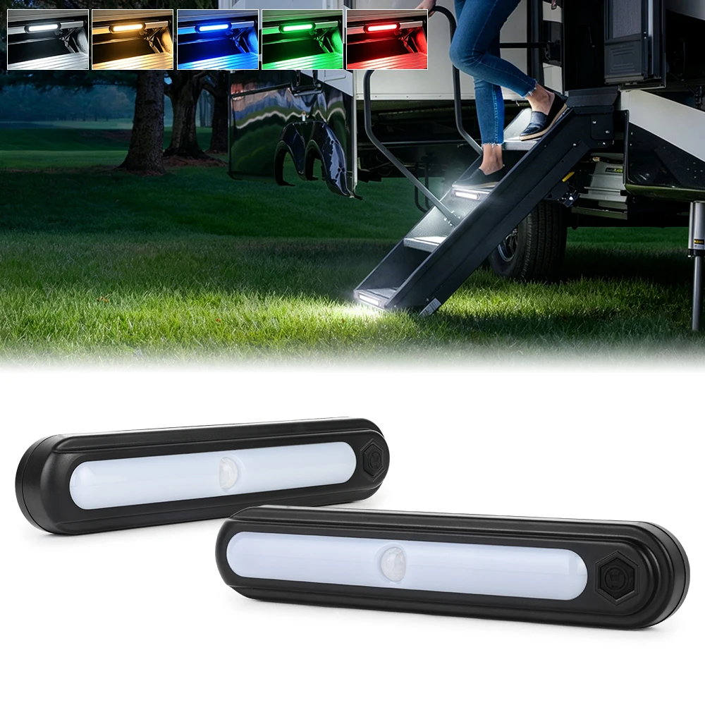 POVTOR Intuitive RGBW Caravan Step Light with Color Switching Memory Human Sensing Flexible Illumination RV Motorhome Pedal Ligh
POVTOR Intuitive RGBW Caravan Step Light with Color Switching Memory Human Sensing Flexible Illumination RV Motorhome Pedal Ligh