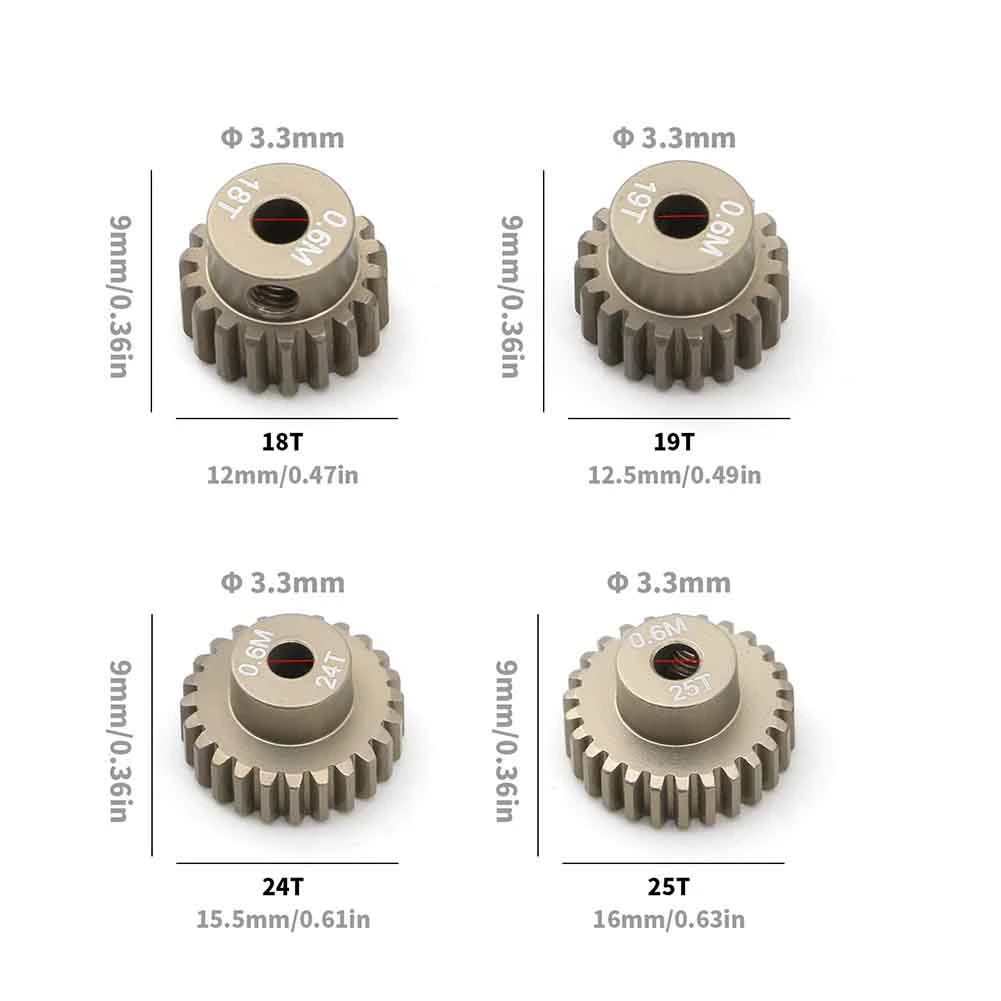 A72I RC Car Upgrade Motor Gear Model Kit for TT01 TT02 TB02 TA05 1/10 for / Wasp 18T 19T 24T 25T
A72I RC Car Upgrade Motor Gear Model Kit for TT01 TT02 TB02 TA05 1/10 for / Wasp 18T 19T 24T 25T