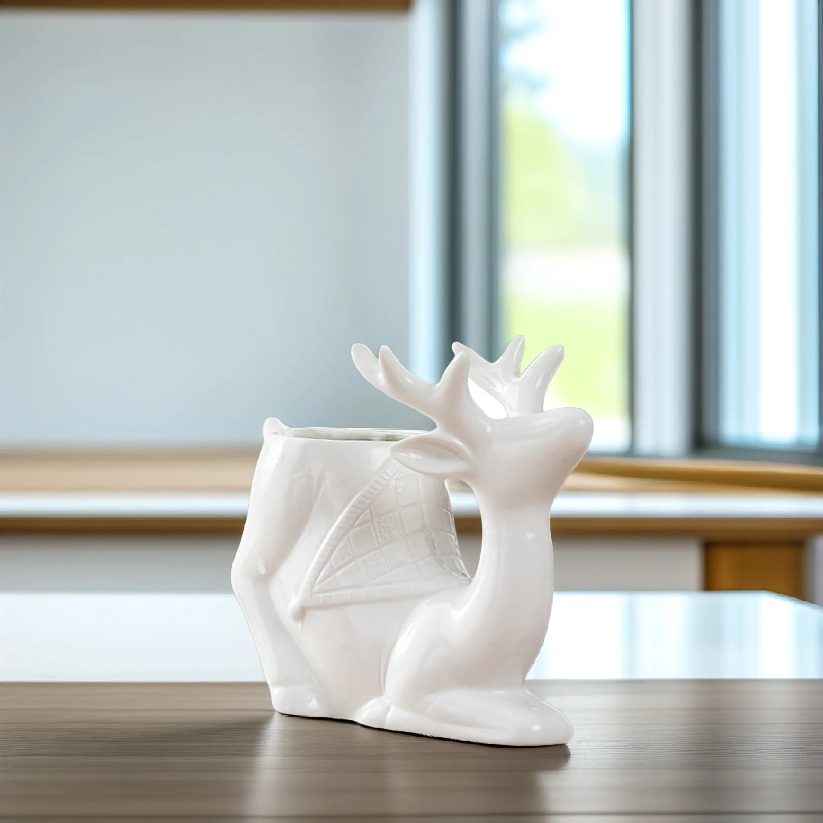 Adorable Deer Design Ceramic Flower Pot Small Space-Saving Succulent Plant Container for Office Living Room
Adorable Deer Design Ceramic Flower Pot Small Space-Saving Succulent Plant Container for Office Living Room