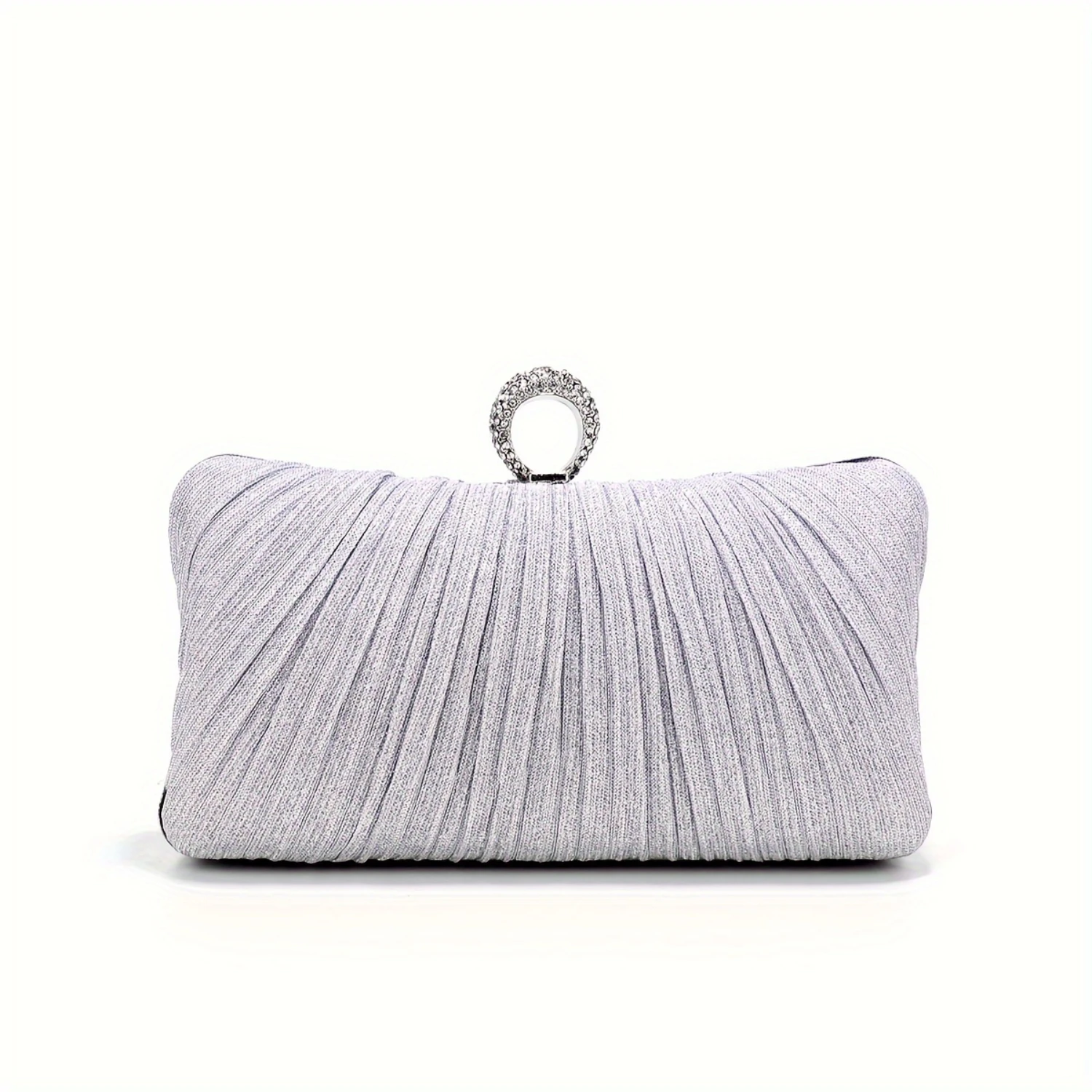 Minimalist Elegant Square Mini Evening Bag, Ruched Design Clip Dinner Bag For Women
Minimalist Elegant Square Mini Evening Bag, Ruched Design Clip Dinner Bag For Women