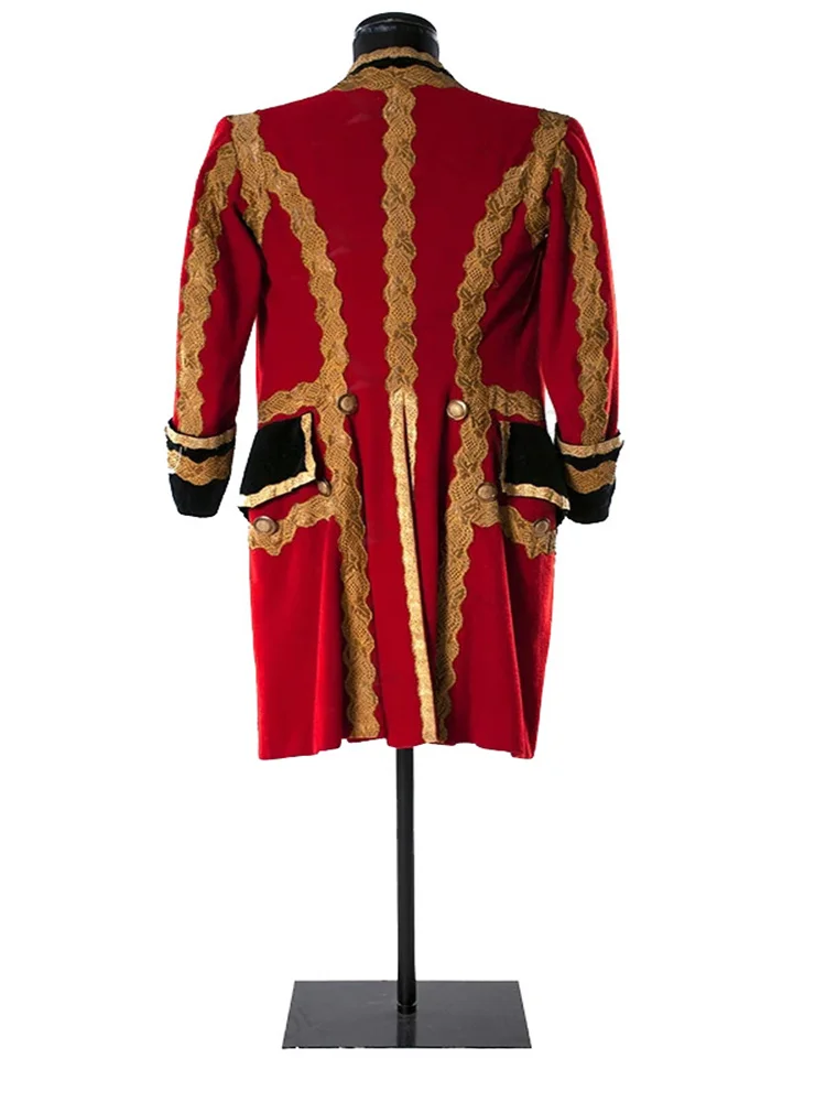 1770s Men's Red Jacket Victorian King Prince Tailcoat Medieval Regency Georgian Period Theatre Stage Show Uniform
1770s Men's Red Jacket Victorian King Prince Tailcoat Medieval Regency Georgian Period Theatre Stage Show Uniform
