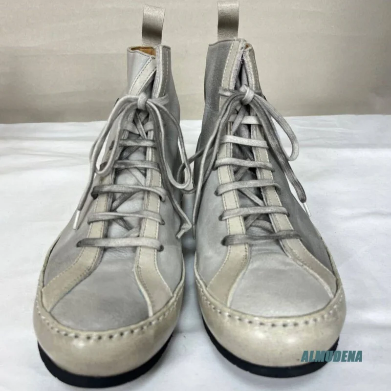 Off White Genuine Leather Men's Casual High Top Sneakers Round Toe Lace-Up Cross Detail Fashion Daily Outdoor Shoes
Off White Genuine Leather Men's Casual High Top Sneakers Round Toe Lace-Up Cross Detail Fashion Daily Outdoor Shoes