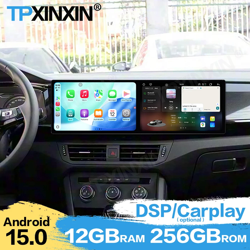 Интерakcja с двойным экраном Android 15 для VW Tacqua Tacqua X 2019 ~ 2022 Автомобильный радиоприемник Мультимедийная GPS-навигация Головное устройство с сенсорным экраном
Интерakcja с двойным экраном Android 15 для VW Tacqua Tacqua X 2019 ~ 2022 Автомобильный радиоприемник Мультимедийная GPS-навигация Головное устройство с сенсорным экраном