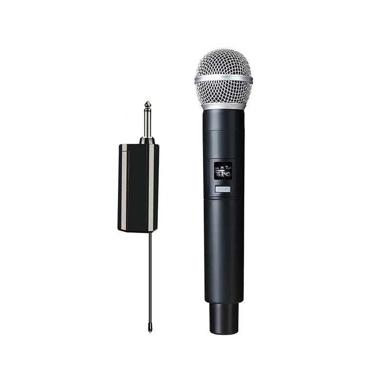 Wireless Dynamic Microphone System Portable Handheld Karaoke Microphone with Built-in Li Battery for Singing
Wireless Dynamic Microphone System Portable Handheld Karaoke Microphone with Built-in Li Battery for Singing