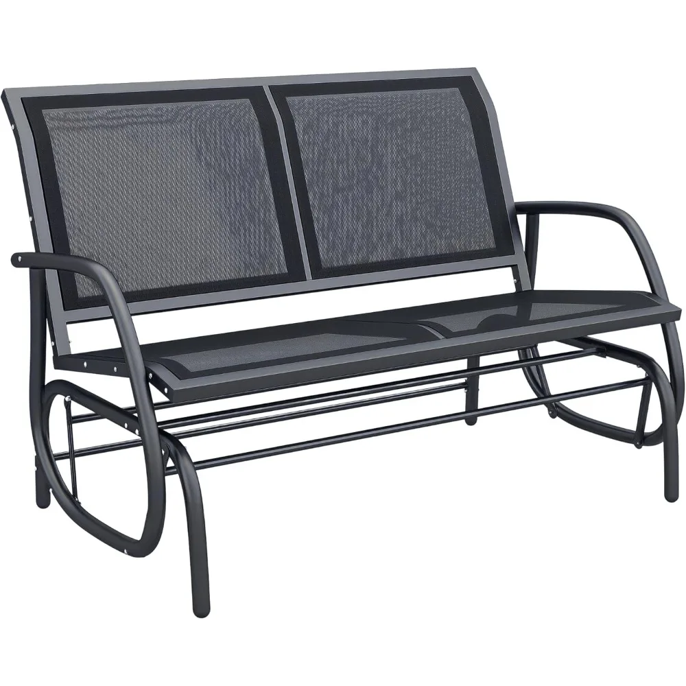 2-Person Outdoor Glider Bench, Patio Double Swing Rocking Chair Loveseat w/Powder Coated Steel Frame for Backyard Garden Porch
2-Person Outdoor Glider Bench, Patio Double Swing Rocking Chair Loveseat w/Powder Coated Steel Frame for Backyard Garden Porch